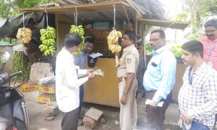ತಂಬಾಕು ಮಾರಾಟದ ಅಂಗಡಿಗಳ ಮೇಲೆ ನಿಯಂತ್ರಣ ತನಿಖಾ ದಳದಿಂದ ದಾಳಿ