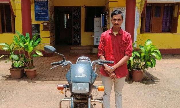 ಅಂಕೋಲಾದಲ್ಲಿ ನಡೆಯುತ್ತಿದ್ದ ಬೈಕ್ ಕಳ್ಳತನದ ಆರೋಪಿಯನ್ನು ಬಂಧಿಸಿದ ಪೊಲೀಸರು
