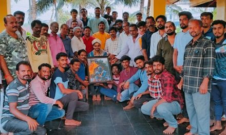 ಕಲಾಕಾರ ದಿನೇಶ ಮೇತ್ರಿಗೆ ಕೇಣಿ ನಾಗರಿಕರಿಂದ ಸನ್ಮಾನ